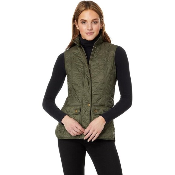 Barbour	Wray Gilet Olive Green Vest US 6 UK 10 - Picture 1 of 8